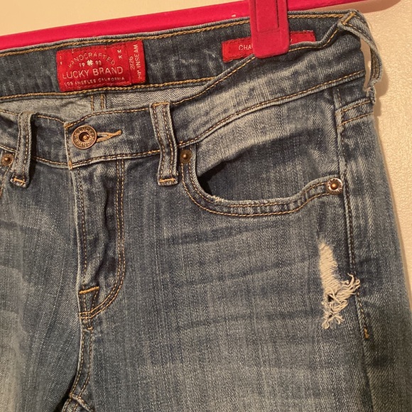 Lucky Brand size 2/26 ripped women’s jeans - Picture 4 of 15